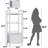 White 4 Tier Bookshelf With Drawer