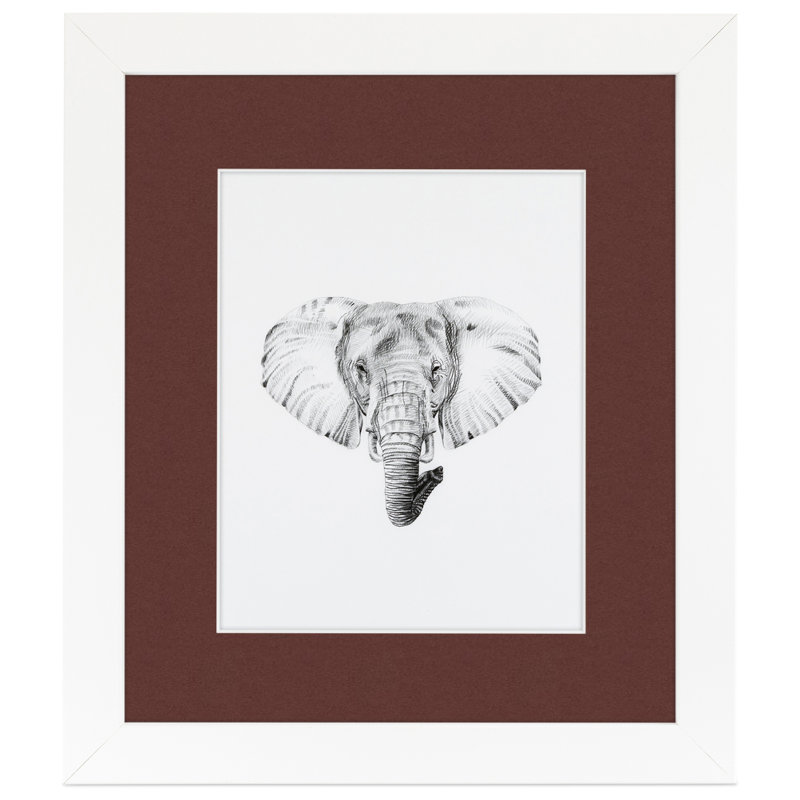 Matte Picture Frame with Mat, Maroon