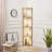 64" Fancy Edge Corner Display Floor Lamp with Shelves and 3-in-1 Dimmable LED-498258859