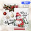  Linge de cuisine en microfibre de Noël, linges à vaisselle réutilisables absorbants, décoration résistante à la décoloration, 16 po x 24 po, ornement rouge bonhomme de neige graphique-1644422788