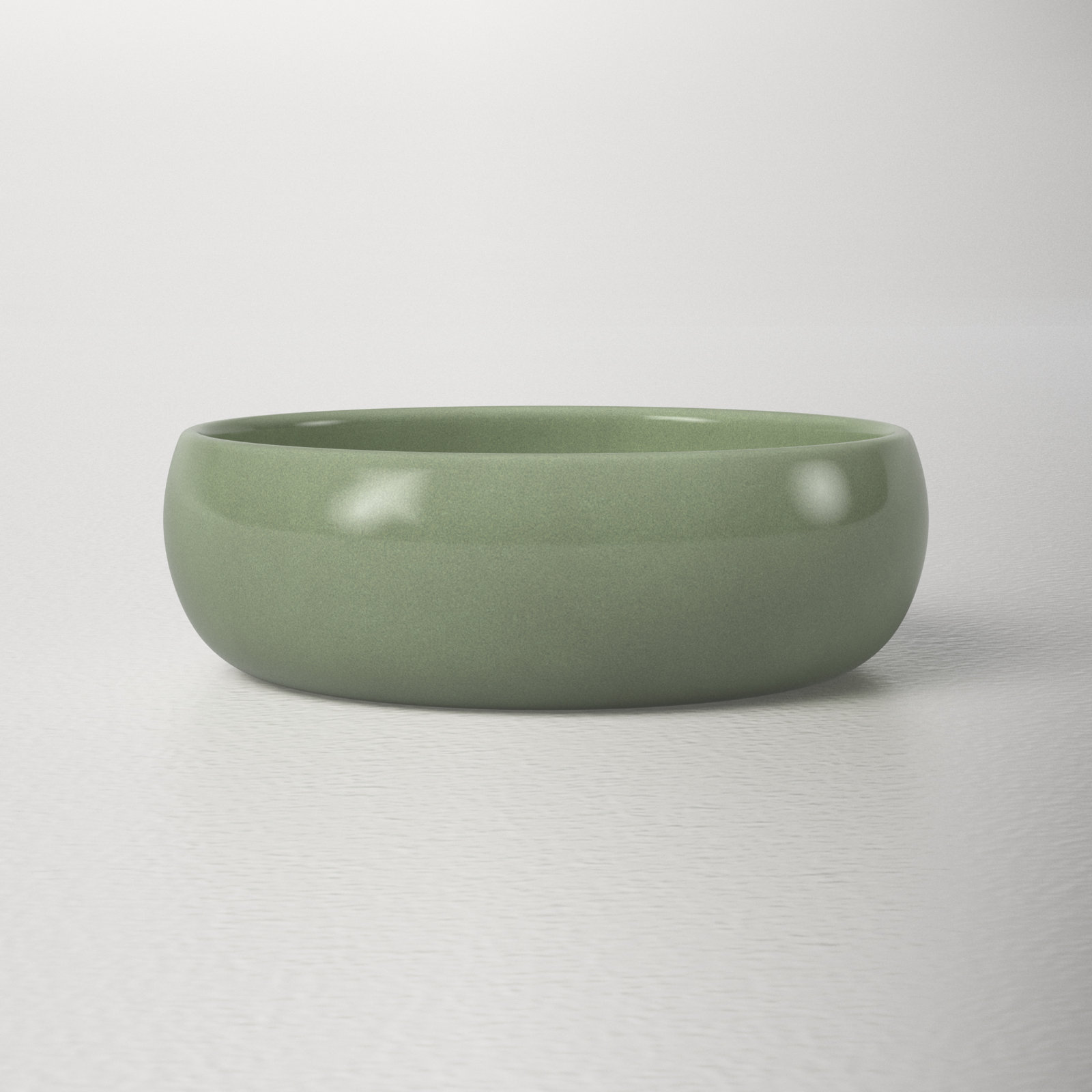 Borgen Stoneware Dessert Bowl, Sage