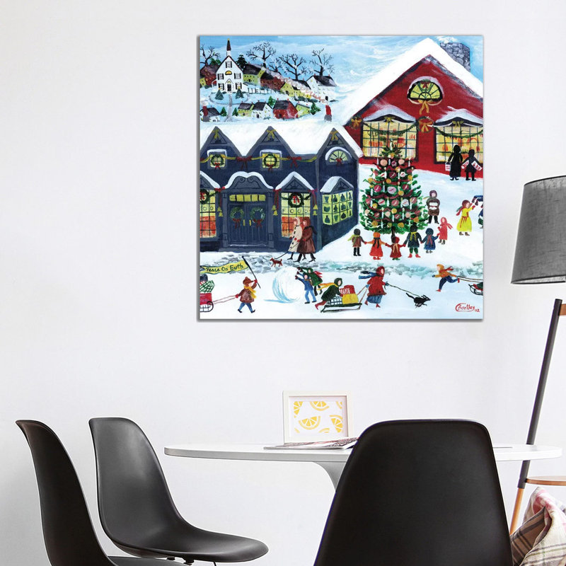 Peace On Earth by Cheryl Bartley - Wrapped Canvas Painting, 93.98 cm H x 93.98 cm W x 1.91 cm D