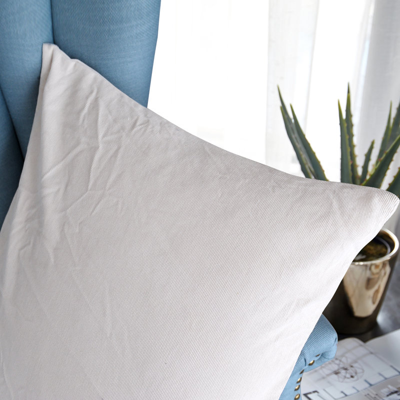 Housse de coussin carré, 20 po X 20 po, Blanc antique