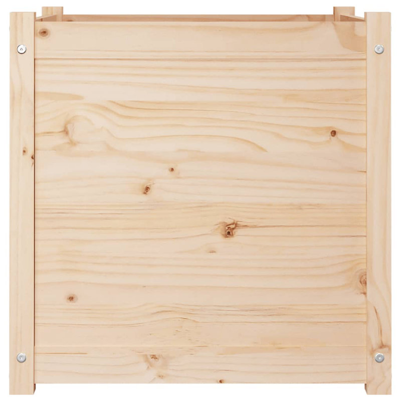 Boite à fleurs en boites, Brun, H 23,6 po x l 23,6 po x P 23,6 po