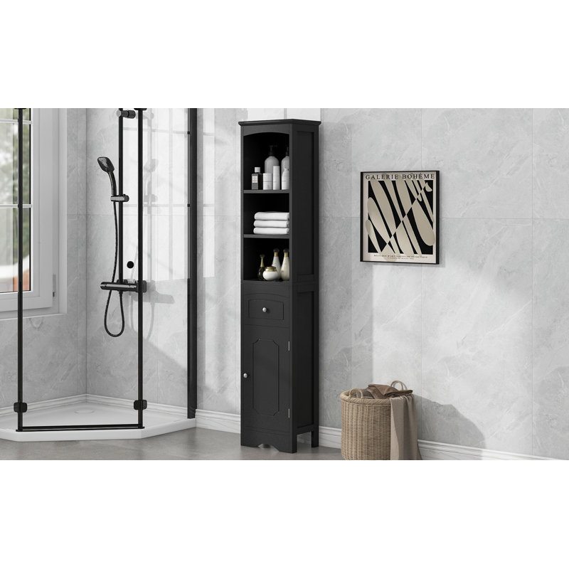 Linen Cabinet, Black