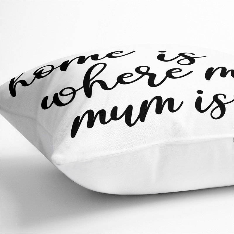 Square Cushion, White, 55cm H x 55cm W x 20cm D