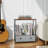 Record Player Stand With Vinyl Storage, 2-Tier Turntable Table With Fabric Drawer, Holds Up To 110 LP Albums, Compact Media Console For Living Room Or Studio