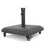 Square Concrete Umbrella Base – 85 Lbs Heavy-Duty Patio Umbrella Stand With Lockable Wheels & Iron Holder, Fits 11Ft Umbrellas, For Garden, Pool, Deck, Black