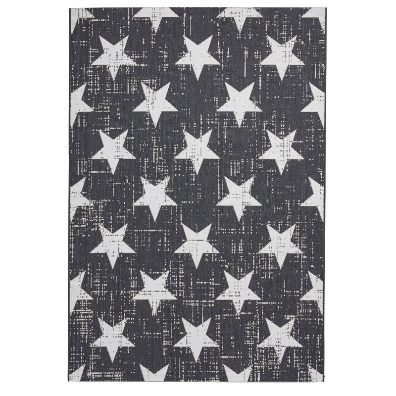 Neri area rug Machine Woven Rectangle Black/White, Rectangle 200 x 290cm