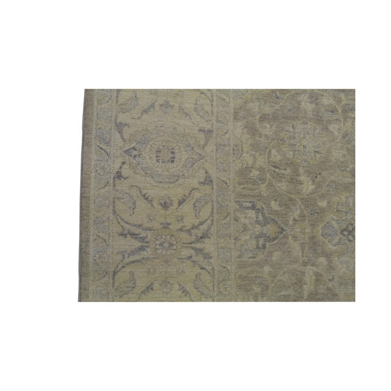Tapis ivoire et chameau noué à la main de haute qualité