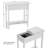 Verrill Flip Top Console Table – 2 Piece Living Room End Tables with Hidden Hinged Storage Compartment and Lower Shelf-1034443349