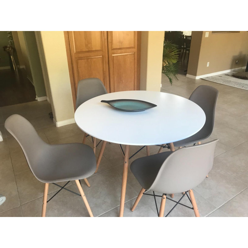 19'' H Side Chair, Gray, Natural