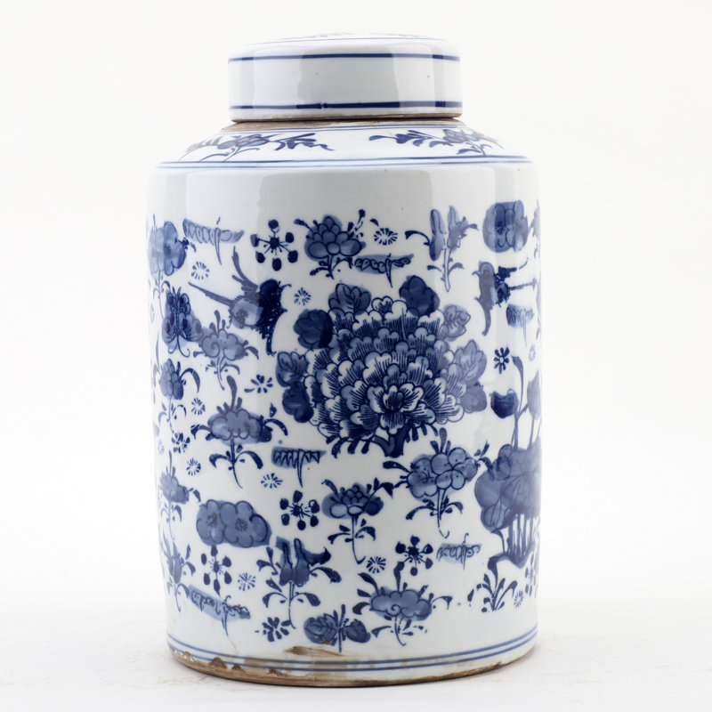 Handmade Porcelain China Ginger Jar