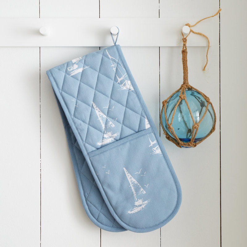 Salcombe Boats Cotton Kitchen Double Oven Glove