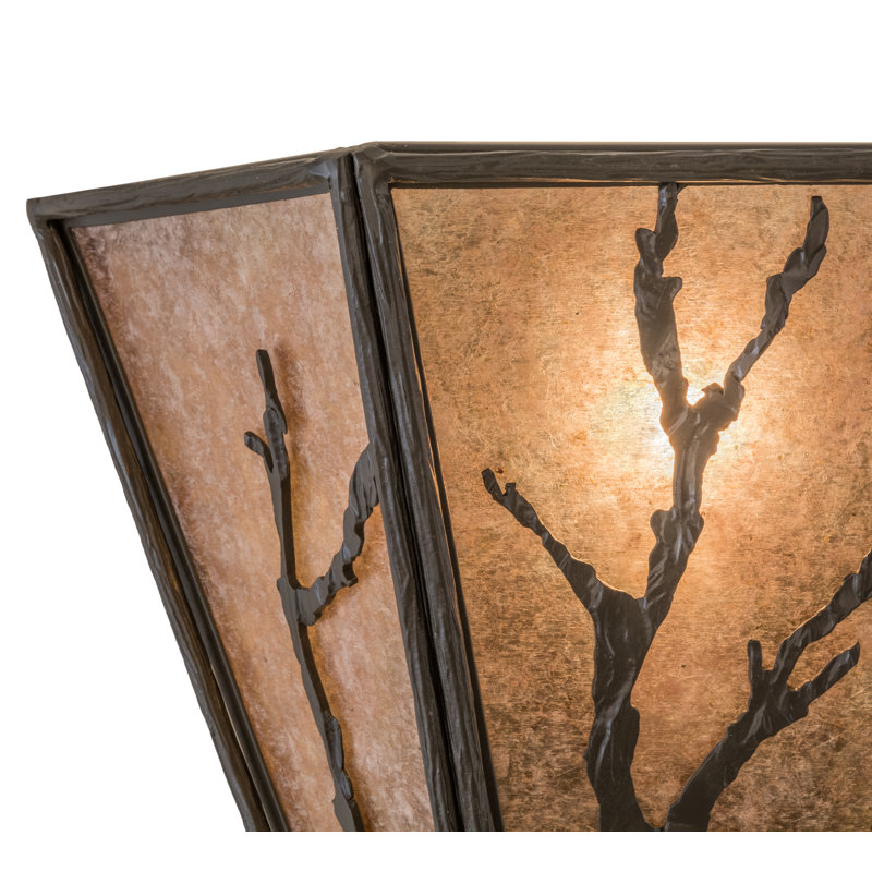 Applique murale encastrée en bronze à 1 lumière Branches