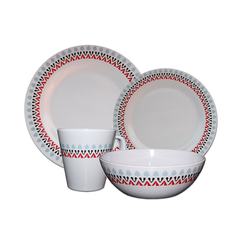 Burkes Piece Melamine Dinnerware Set - Service for 4