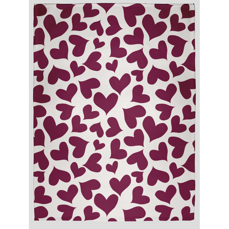 Jeté Saint-Valentin, Magenta, L 30 po x L 39,75 po