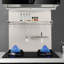 Plaque de protection murale en acier inoxydable pour hotte
