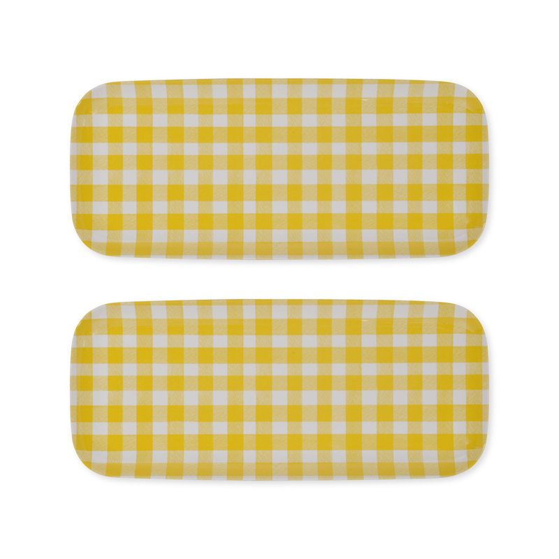 Ensemble 2 pièces 15 po Gingham, Jaune