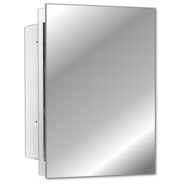 Davion 16'' W 36'' H Recessed Frameless Medicine Cabinet with Mirror and 4  Adjustable Shelves