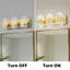 Éclairage pour salle de bain 3 lumières à DEL à intensité variable 3 lumières Aidyn-863833344