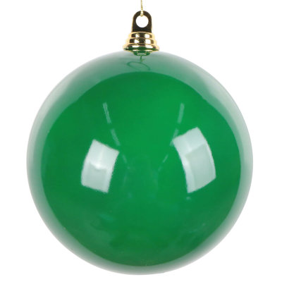 8" High-Gloss Ball Ornament. Includes 2 ornaments per bag.