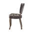 Fauteuil Kd Chair 2 - dossier courbé, velours gris anthracite pour une assise confortable, fabrication en bois confortable