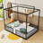 House-Shaped Design Metal Bed With Slats-1264749055-1264749054