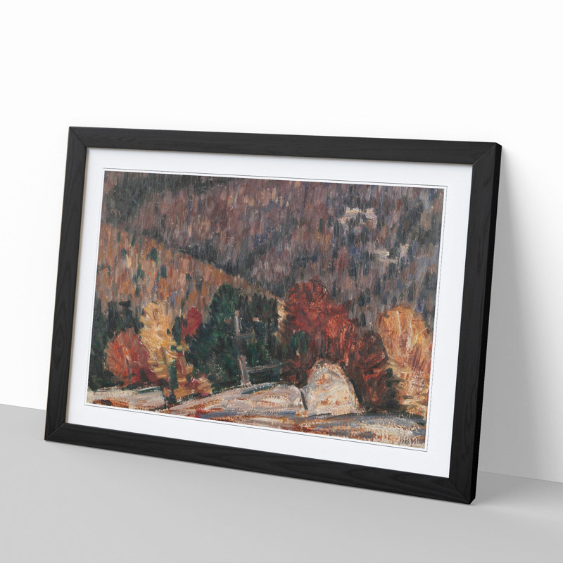 Landscape No.25 by Marsden Hartley - Framed Print, 48cm H x 65cm W x 2cm D, Black Framed