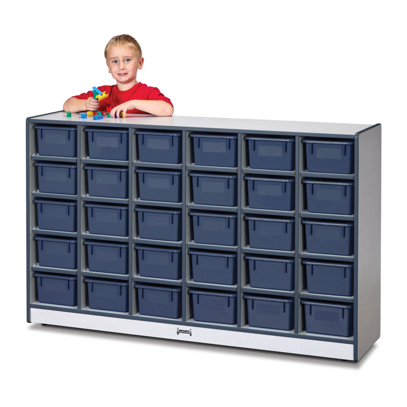 Rangement mobile Rainbow Accents®, Bleu marine, Oui, H 35,5 po x l 57,5 po