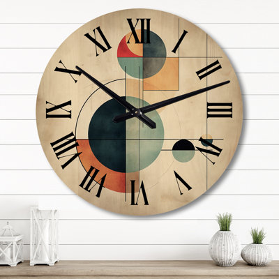 Horloge murale en bois massif Margret