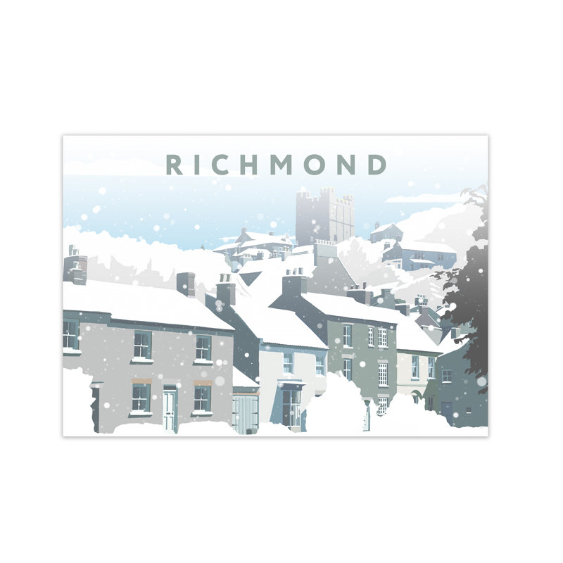 Richmond In Snow 1 Piece Wall Art, 21 cm H x 297 cm W