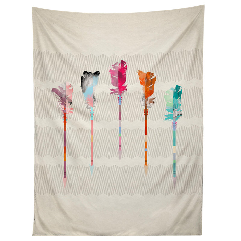 "flèches plumes" par iveta abolina tapisserie