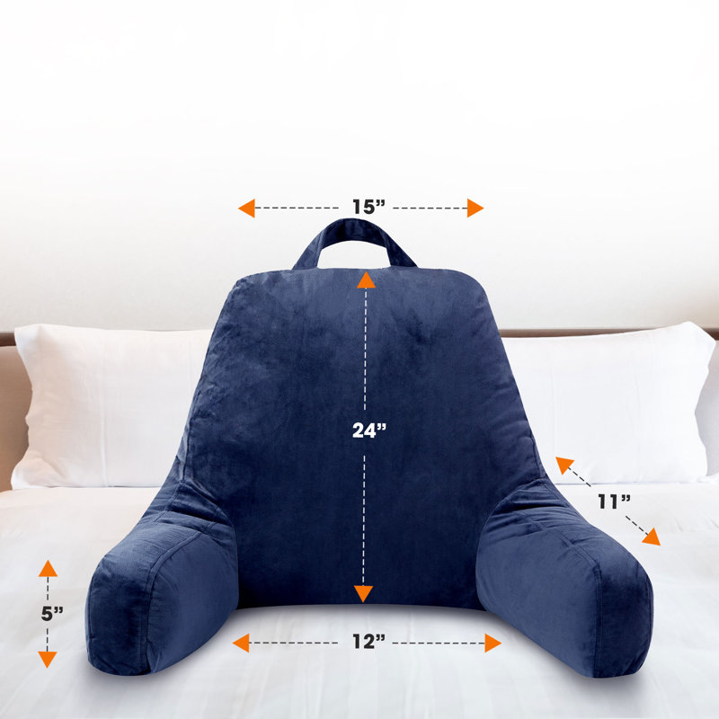 Throw Pillow, Navy, 16" H x 13" W x 9" D