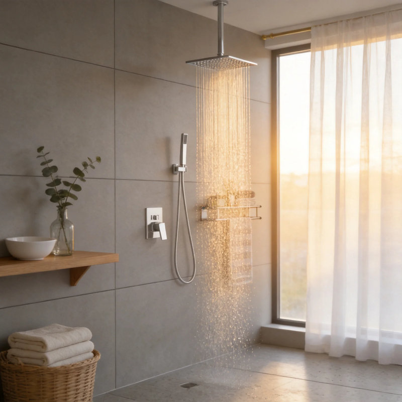 Système de douche complet, Chrome