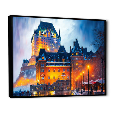«Chateau Frontenac in Winter IV», reproduction sur toile