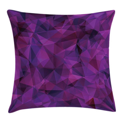 Geometric Triangle Purple Shape Square Pillow Cover