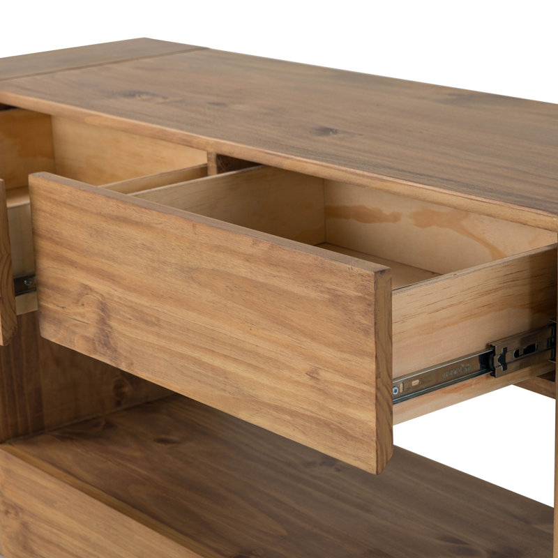 Sofa Table, Oak Finish