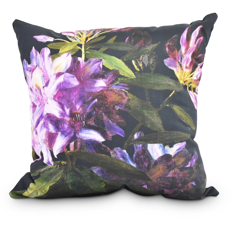 Coussin Fickle, 16 po x 1 po, Vert / mauve