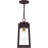 6.25in 1 Light Satin Outdoor Pendant Lantern Clear Glass Shade-101230771