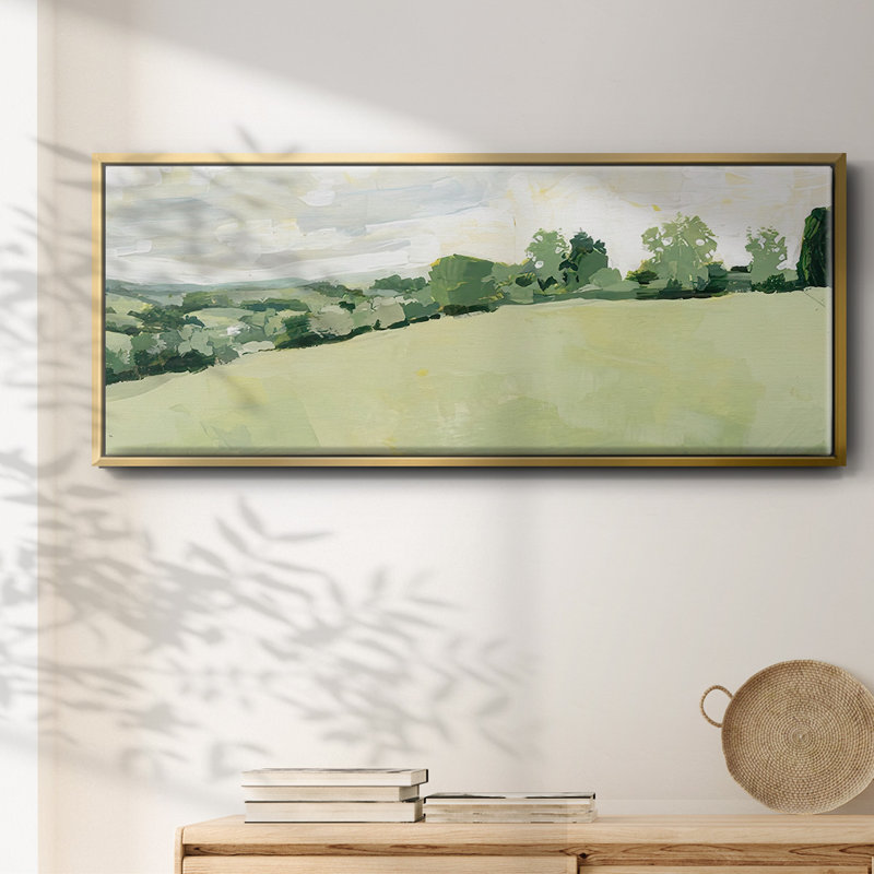 Pearly Pasture II - toile encadrée, H 20 po x l 50 po