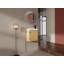 Meuble-lavabo mural 18,5 po avec lavabo en résine, porte simple à fermeture douce, panneau de fibres à densité moyenne, bois naturel (KD-Packing)-125539397