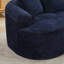 Causeuse incurvée, petit canapé en chenille avec 3 coussins, canapé profond pour appartement, salon, aucun assemblage requis-129349141