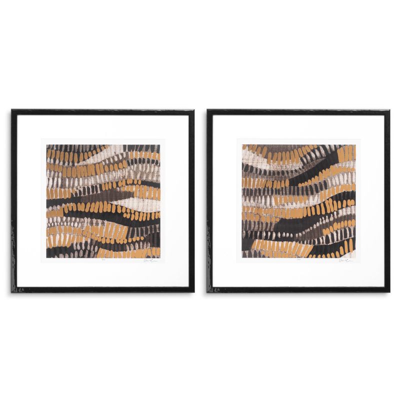 Metallic Undulation Print by June Erica Vess