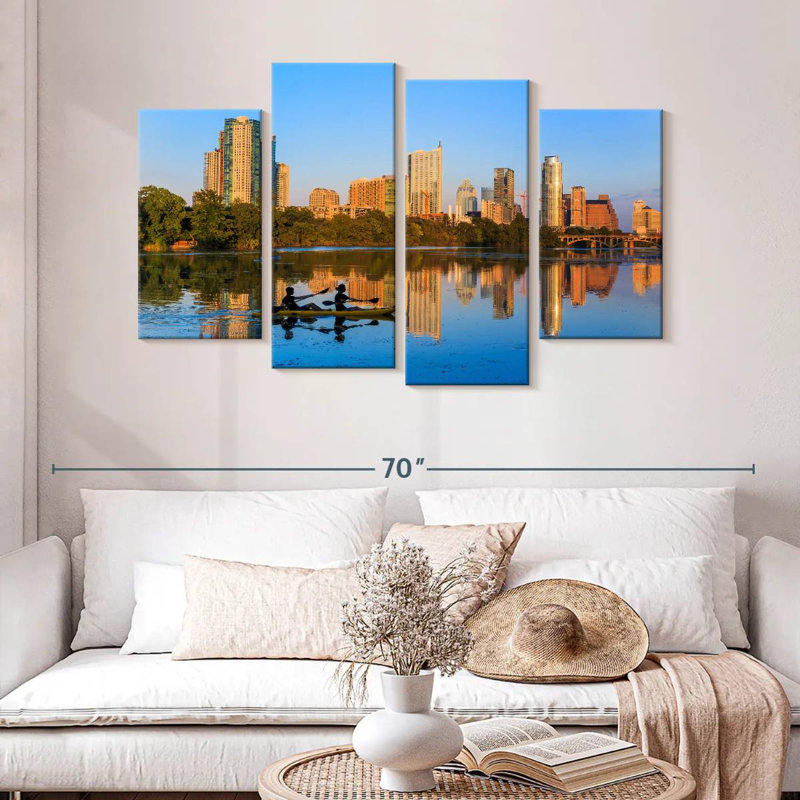 Sireci Kayaking At Zilker Park, 32" H x 52" W