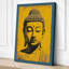 Golden Buddha Head Japandi - Wrapped Canvas-1844510148-1844510152