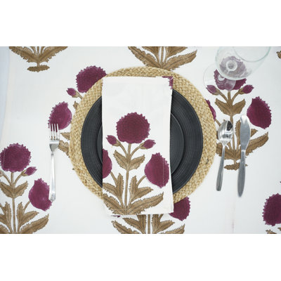Serviettes de table de luxe 18 x 18 po Fabividine - Rehaussez votre expérience culinaire, Badchah, vin
