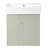 21.6" Modern Floating Bathroom Vanity With Ceramic Basin - Perfect For Small Bathrooms, Left Side Storage-1404676254