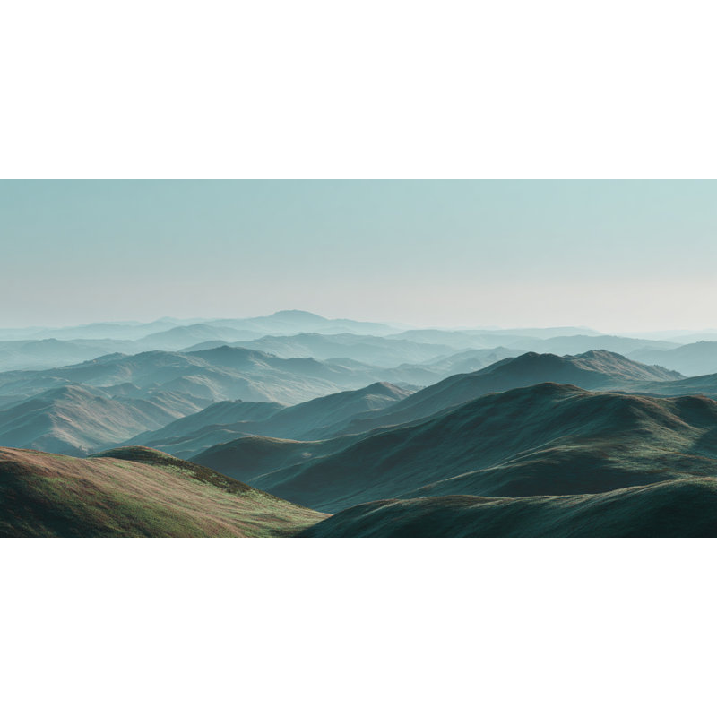 Art mural sur toile Layered Alpine Distance, H 27,5 po x l 55 po x P 1,5 po