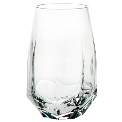 Gemstone 16.91oz. Handmade Crystal Drinking Glass